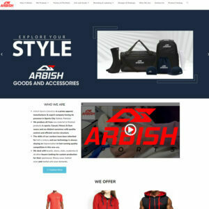 arbish sports indusrtries website