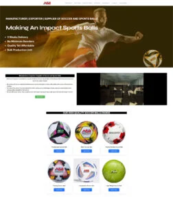 sports ball manufacturer ASI Soccer Company Website