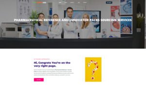 web design of the pharma lead website